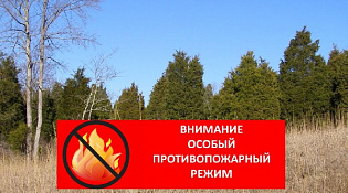 ВНИМАНИЕ!  ДЕЙСТВУЕТ ОСОБЫЙ ПРОТИВОПОЖАРНЫЙ РЕЖИМ!